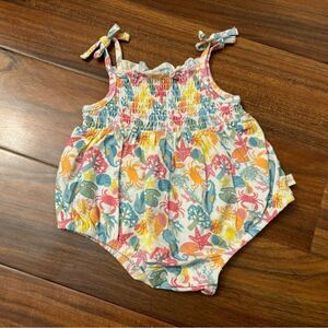 Milkberry sea creature ocean animals white colorful onesie romper